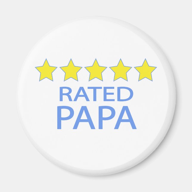 Fem stjärnor Pappa Magnet (Framsidan)