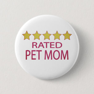 Fem stjärnor Pet Mamma Knapp