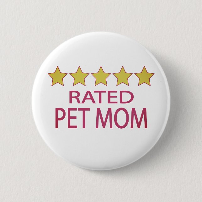 Fem stjärnor Pet Mamma Knapp (Framsida)