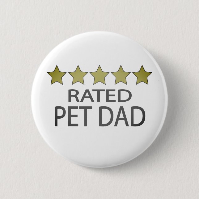 Fem stjärnor Pet Pappa Knapp (Framsida)