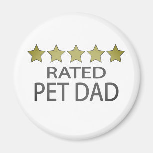 Fem stjärnor Pet Pappa Magnet