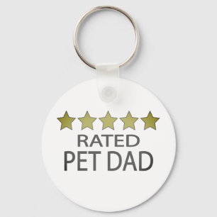 Fem stjärnor Pet Pappa Nyckelring