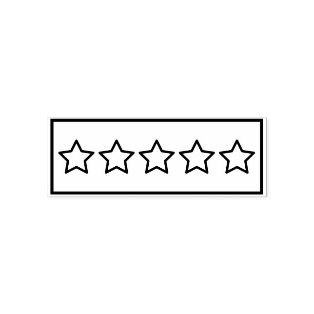 Fem stjärnor Recension Utmärkt utfyllnad Hantverk Självfärgande Stämpel (Design)