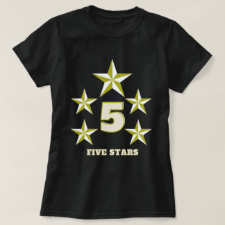 fem stjärnor t shirt