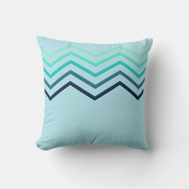 Fem stora Chevron-randiga kuddar (Framsida)