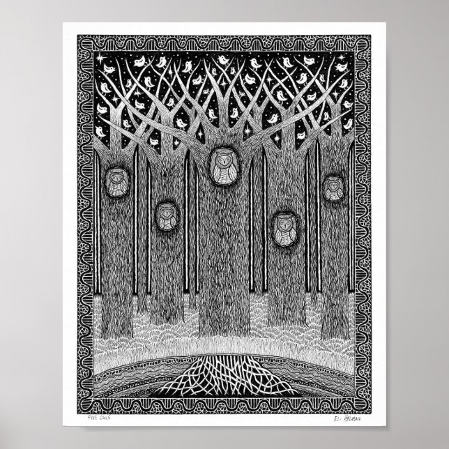 Fem Uggla Poster (Framsidan)