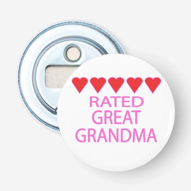 Fem Underbara mormor i hjärtat Flasköppnare (Framsidan)