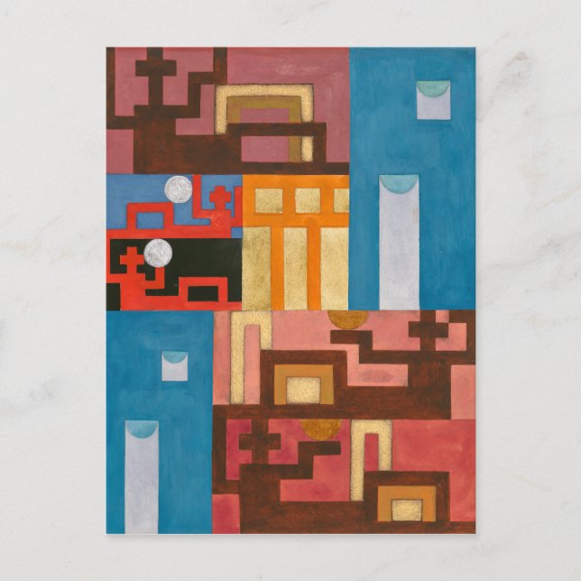 Fem utökade Figurer | Sophie Taeuber-Arp | Vykort (Framsida)