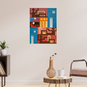 Fem utvidgade figurer Sophie Taeuber-Arp Poster
