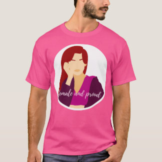 Female amp Proud Red T Shirt