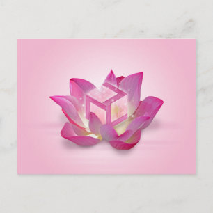 Female Antahkarana i Lotus Flower Vykort