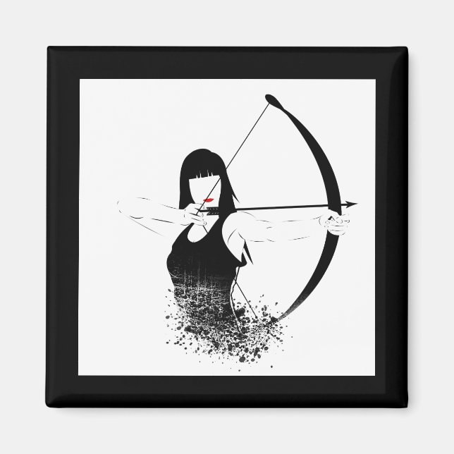Female Archer Magnet (Framsidan)