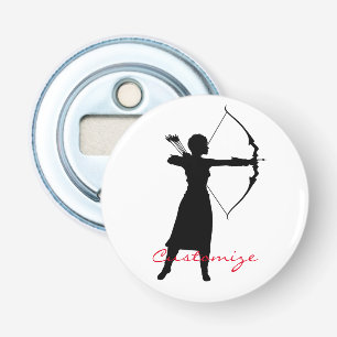 Female Archer Silhouette Thunder_Cove Flasköppnare