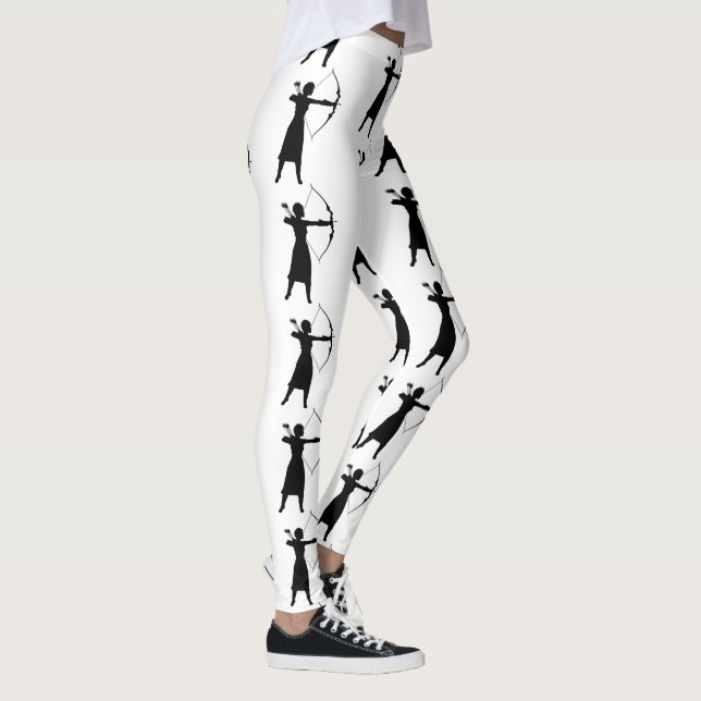 Female Archer Silhouette Thunder_Cove Leggings (Höger)
