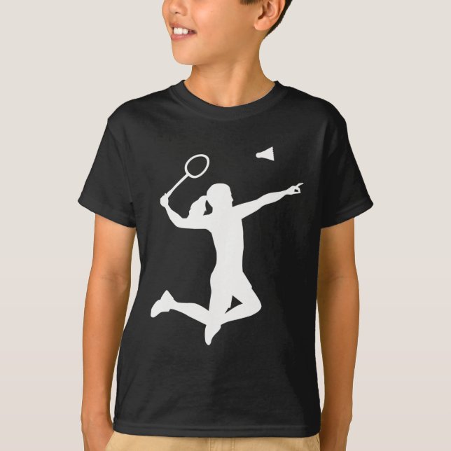 Female Badminton Player T Shirt (Framsida)