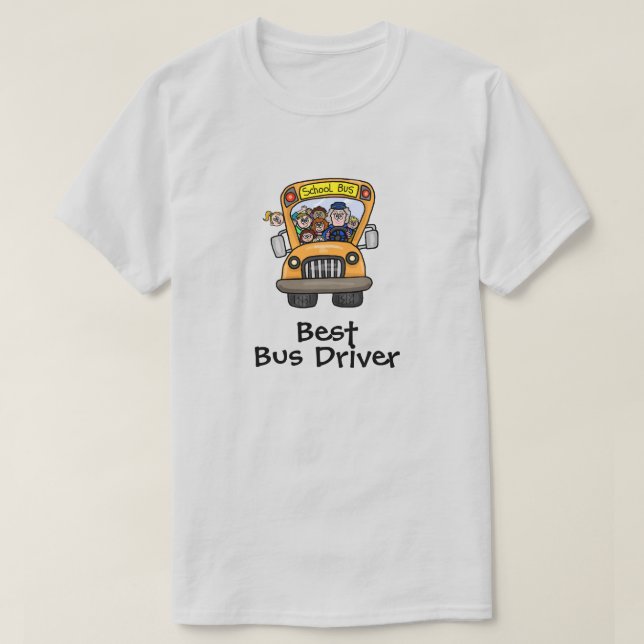 Female - Best School Buss Driver T-Shirt (Design framsida)