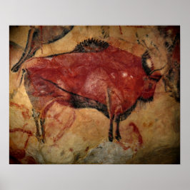 Female bison i Altamira Poster
