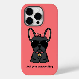 Female Black Fransk Bulldog Fodral-Mate iphone cas