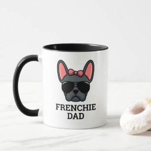 Female Blue Fransk Bulldog Frenchie Hund Pappa Mugg