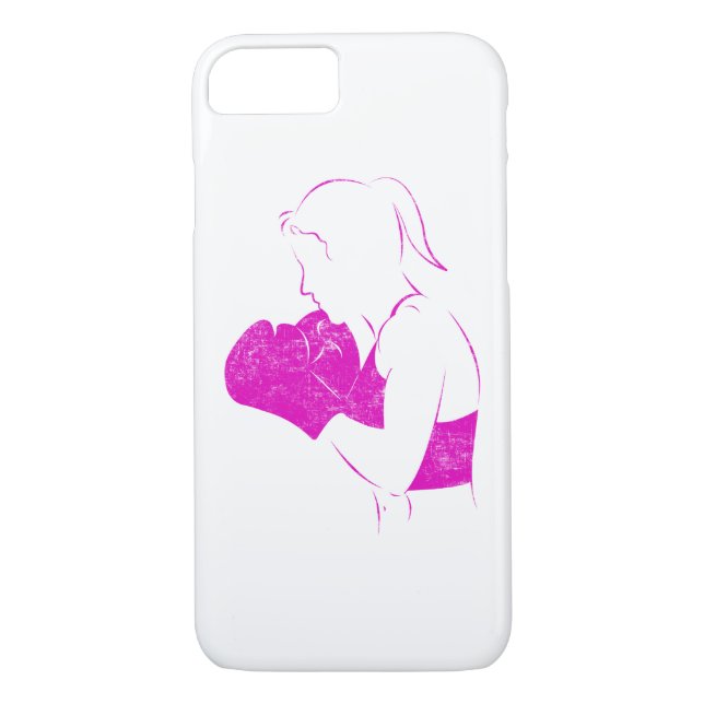 Female Boxer Distress Case-Mate iPhone Skal (Baksida)