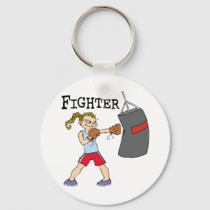 Female Boxer Nyckelring