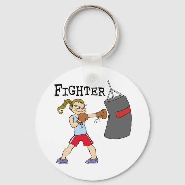 Female Boxer Nyckelring (Framsida)