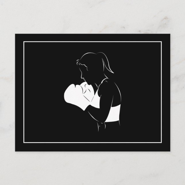 Female Boxer Vykort (Framsida)