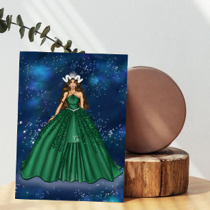 Female Capricorn Goddess Högtidlig konst Poster