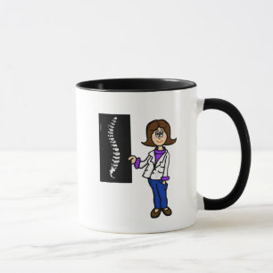 Female Chiropractor eller spinalkirurgen Mugg