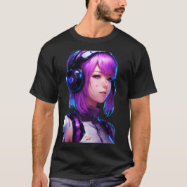 Female Cyborg anime stil T Shirt