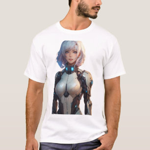 Female Cyborg anime stil T Shirt