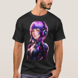 Female Cyborg anime stil T Shirt