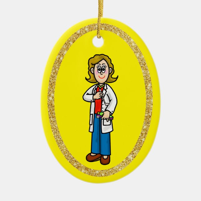 Female dentist Ornament (Framsidan)