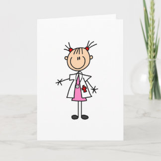 Female Doktor Stick figur Kort