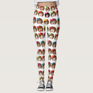 Female emoji leggings