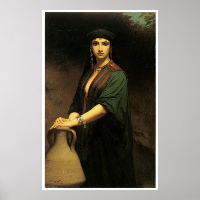 Female Fellah, Charles Landelle Poster (Framsidan)