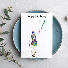 Female Field Hockey Player Kort