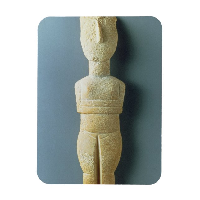 Female figurine, tidigt Cycladic, c.2800-2300 BC ( Magnet (Vertikal)