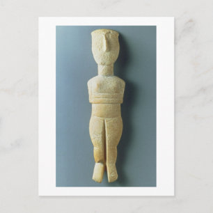 Female figurine, tidigt Cycladic, c.2800-2300 BC ( Vykort