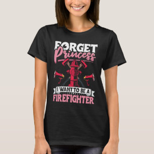 Female Firefighter Fireman Apparel-brandsläckning T Shirt