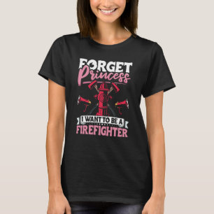 Female Firefighter Fireman Apparel-brandsläckning T Shirt