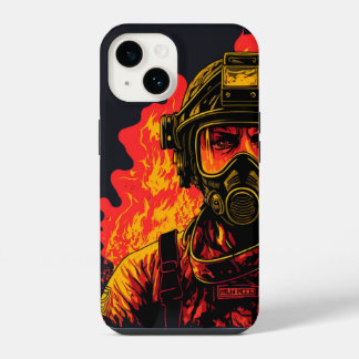 Female Firefighter IPhone 14 Fodral