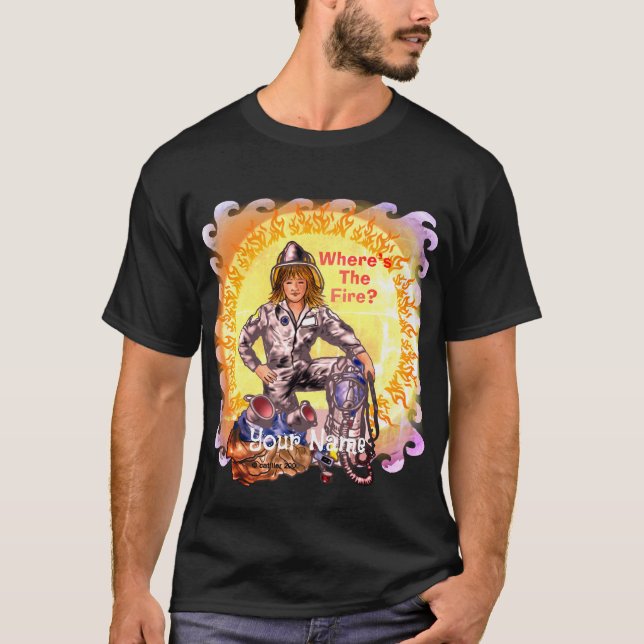 Female Firefighter t-shirt (Framsida)