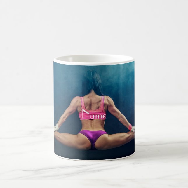 Female Fitness-modell - uppdelad Thunder_Cove Kaffemugg (Center)