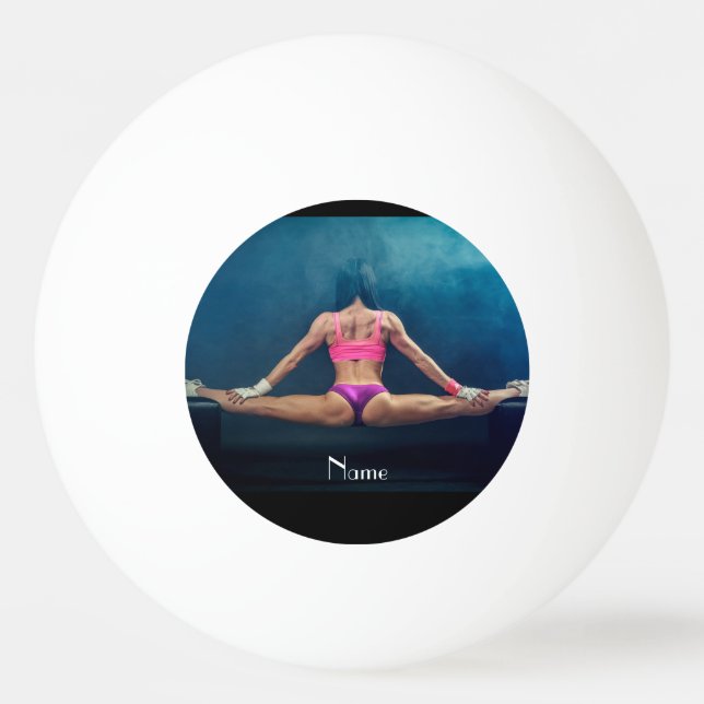 Female Fitness-modell - uppdelad Thunder_Cove  Pingisboll (Framsidan)