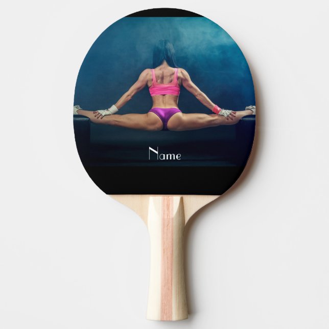 Female Fitness-modell - uppdelad Thunder_Cove Pingisracket (Framsidan)