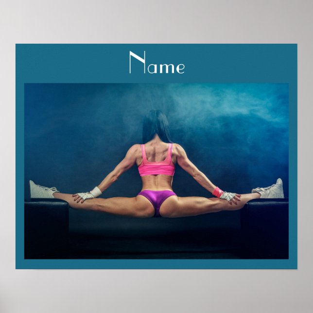 Female Fitness-modell - uppdelad Thunder_Cove Poster (Framsidan)
