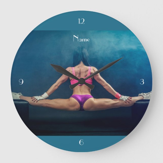 Female Fitness-modell - uppdelad Thunder_Cove   Stor Klocka (Framsida)