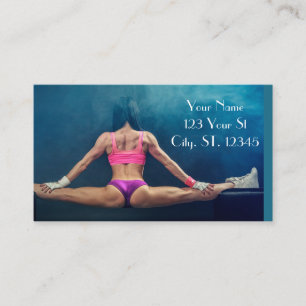 Female Fitness-modell - uppdelad Thunder_Cove   Visitkort