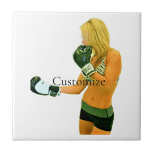 Female Fitness-modellboxning Thunder_Cove Kakelplatta